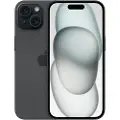 Apple iPhone 15 - 5G smartphone - dobbelt-SIM / Internminne 128 GB - OLED-display - 6.1 - 2556 x 1179 piksler - 2x bakkameraer 48 MP, 12 MP - front camera 12 MP - svart