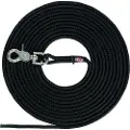 Trixie Tracking lead, trigger snap hook, round, S–L: 15m/ø6mm,black