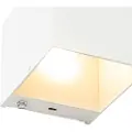 QAZQA Vegglampe hvit inkl. LED og berøringsdimmer oppladbar - Joris