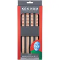 Ken Hom KH512, Spisepinnesett, Tre, Bamboo, 4 stykker