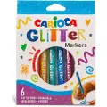 Carioca 42190, 6 stykker, Blå, Grønn, Grå, Lilla, Rød, Gult, 1 mm, Vann-basert blekk