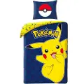 MCU Pokemon Pikachu Sengetøj 140x200 cm - 100 procent bomuld