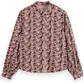 Scotch & Soda Printed Balloon Skjorte Med Lange Ermer