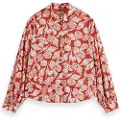 Scotch & Soda Printed Balloon Skjorte Med Lange Ermer