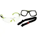 3M Solus 1000 beskyttelsesbrille Scotchgard grøn/sort klar linse - (20 stk.)