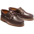 Timberland for man. TB0300032141 Nautical Authentics 3 Eye Classic Lug brown (46), Leather, Flat, Laces, Casual