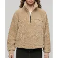 Superdry for woman. W2012125A Super soft brown sweatshirt (XL), Casual, Long sleeve, Recycled Polister, Sustainable