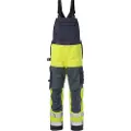 Fristads Flame høy synlighet selebukse cl 2 1585 FLAM Hi-Vis Gul / Marineblå C54