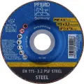 PFERD EH 115-3,2 PSF STEEL, Stål, PFERD, 2,22 cm, 11,5 cm, 13300 RPM, 25 stykker