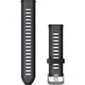 Garmin - Bånd for smart armbåndsur - 20mm - svart/skifergrå