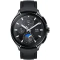 Xiaomi Watch 2 Pro - Svart rustfritt stål - smartklokke med stropp - fluororubber - svart - håndleddstørrelse: 135-205 mm - display 1.43 - 32 GB - Bluetooth, Wi-Fi, NFC - 54.5 g