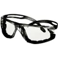3M SF501SGAF-BLK-FM, Vernebriller, Monteringsarbeid, Konstruksjons-/renoveringsarbeid, Støvarbeid, Slipearbeid, Turning/routing..., Alle kjønn, Sort, Gjennomsiktig, Polykarbonat (PC)
