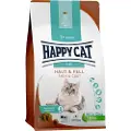 Happy Cat Sensitive Skin & Coat, Voksen, Alle hunderaser, Kylling, Laks, 1.3 kg