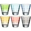 Leonardo Optic, Assorterte farger, Glass, 6 stykker, Kjegle, 215 ml, 85 mm