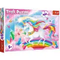 Trefl Puzzle 100 Crystal World of Unicorns