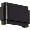 QAZQA Industriell vegglampe sort 2-lys - Coen