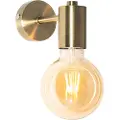 QAZQA Industriell vegglampe bronse - Facil