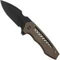 We Knife Harpen, Bronze Titanium, Black Stonewash