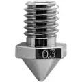 Micro-Swiss Brass Plated Wear Resistant For Flashforge Creator Pro 3 3d-skriverdyse 0.4 Mm