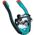Bestway 24060 / 23, Voksen, Full ansiktsmaske, Snorkling, Silikon, Sort, Rød, Gjennomsiktig, Turkis, 14 år