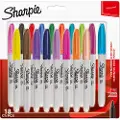 Sharpie Fine, 18 stykker, Flerfarget, Fin tupp, Grå, Flerfarget, Rund, Fint