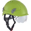 OTTO SCHACHNER Klatrehjelm med integreret hjelmbrille i hi-viz gul