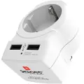 Skross 1500281, Type B, Type C (Europlug)+Type F, 2,4 A