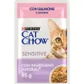 Cat Chow 26 x 85 g - Sensitiv Katt - Laks & Zucchini