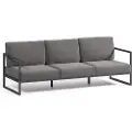 Kave Home Kave HomeSofa Comova, 3-seterSvartLoungesofaerFra Homeroom