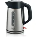 Bosch DesignLine TWK4P440 - Kjele - 1.7 liter - 2.4 kW - rustfritt stål / svart