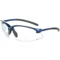 Univet brille 552 m. sort stel, klar linse & styrke i læsefelt + 2.50