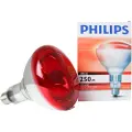 Philips InfraRed Industrial Heat - Infrarødt glødelampesøkelys - form: BR125 - E27 - 250 W - rødt lys - rød