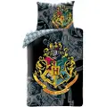 MCU Harry Potter Hogwarts Sengetøj 2i1 Design 4 - 100 Procent Bomuld