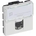 Legrand 0 765 64, RJ-45, 2 moduler, UTP, Hvit, 45 mm, 25,2 mm