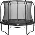 Salta 551-17 PBE, Trampoline over bakken, Rund, 100 kg, Safety net, Sort