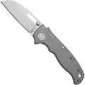 Demko Knives AD 20.5 Smooth Titanium 20CV foldekniv, Shark Foot