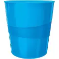 Leitz Papirkurv Plus 15L WOW blå - (6 stk.)