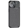 Mtp Products iPhone 15 Beetle Karbonfiber TPU-Deksel - Svart