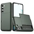 Mtp Products Samsung Galaxy S23 5G Hybrid-deksel med Skyvekortspor - Army Grøn