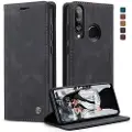 CASEME Huawei P30 Lite Caseme 013 Series Lommebok-deksel - Svart