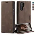 CASEME Huawei P30 Pro 013 Series Lommebok-deksel - Kaffe