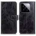 Mtp Products Xiaomi 14 Lommebok-deksel med Magnetisk Lukning - Svart