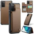 CASEME Samsung Galaxy S20 FE 5G/S20 FE 2022 C22-etui RFID-kortlommebok - Brun