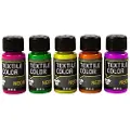 Creative toys Tekstilfarge, ass. farger, 5x50 ml/ 1 pk.