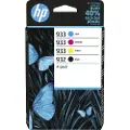 HP 932 + 933 Combo Pack - 4 colors: Black, Yellow, Cyan & Magenta - Original - for Officejet 6110, 6600 H711a, 6700, 7110, 7130, 7130xi, 7135xi, 7140xi, 7510, 7610, 7612