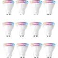 TP-LINK Tapo L630 - LED-pære for søkelys - GU10 - 3.7 W (ekvivalent 50 W) - klasse E - 16 millioner farger / avstembar hvitt - 2200-6500 K (en pakke 4)