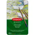 Derwent Academy akvarelblyant med 12 stk. ass. farver - (6 stk.)
