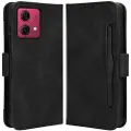 Mtp Products Motorola Moto G84 Lommebok-deksel med Kortholder - Svart