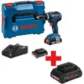 Bosch Professional Gsb18v-55+2x2.0ah+gal18v-40+l-boxx Elektrisk Skrutrekker