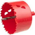 Wolfcraft GmbH 5485000, Single/enkelt, Drill, Metall, Tre, Rød, Bimetall, Høy-Hastighets Stål (HHS), Høy-Hastighets Stål (HHS)